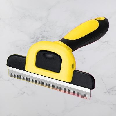 Brosse chien - DOGCombBrush™ - Jaune