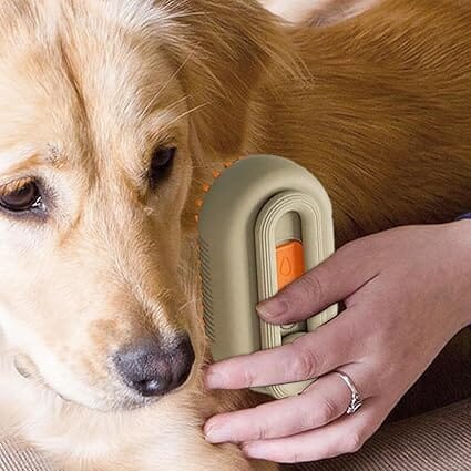 Brosse pour Chien - GroomingPro™ - Beige & Orange